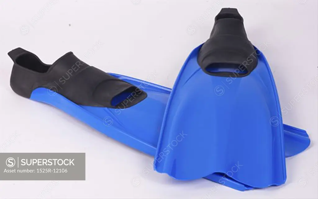 Blue and black flippers L2