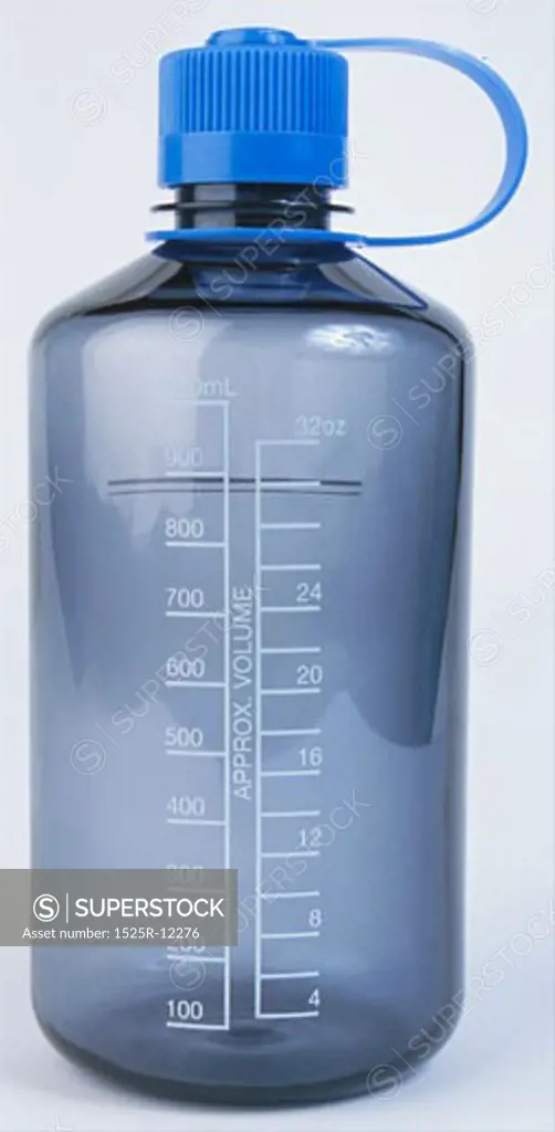 Blue and gray plastic water bottle L1