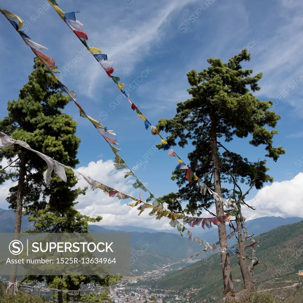 Prayer flags, Thimphu, Bhutan