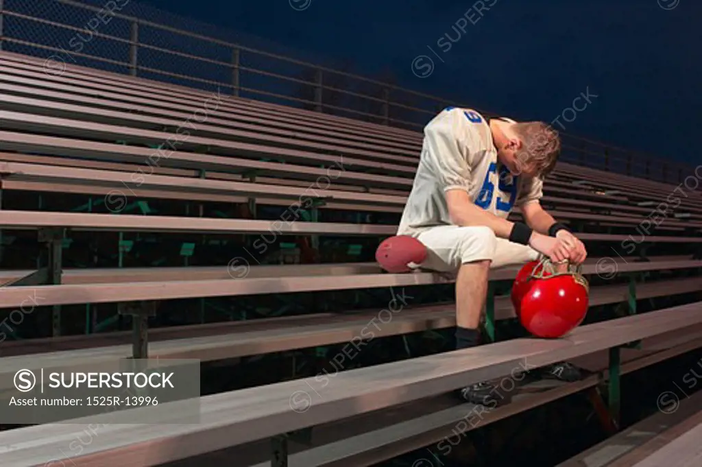 Dejected football player