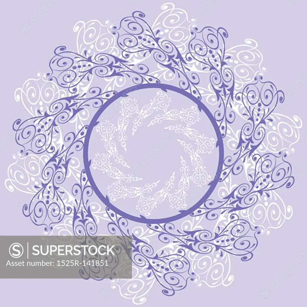 Abstract floral background, elements for design, vector