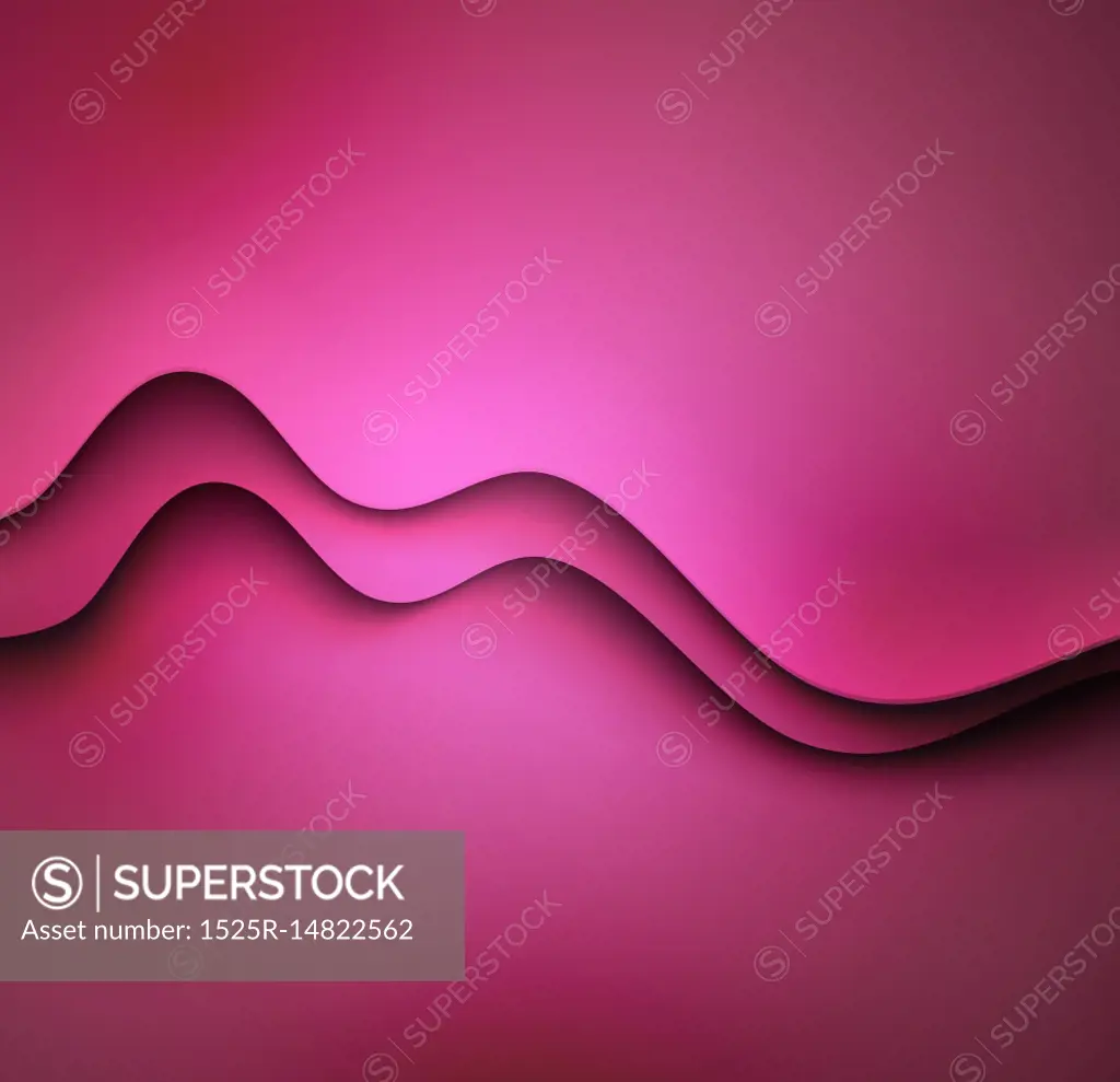 Abstract colorful pink vector template waved background. EPS10