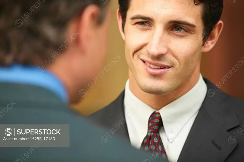 Businessman in conversation 