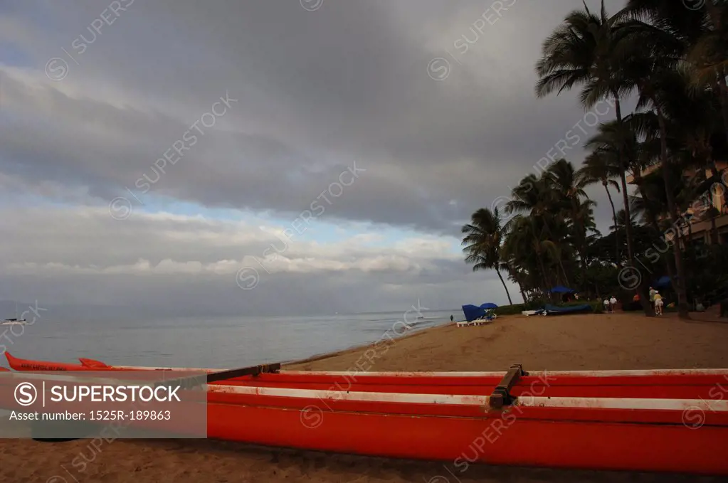 Canoe on beach