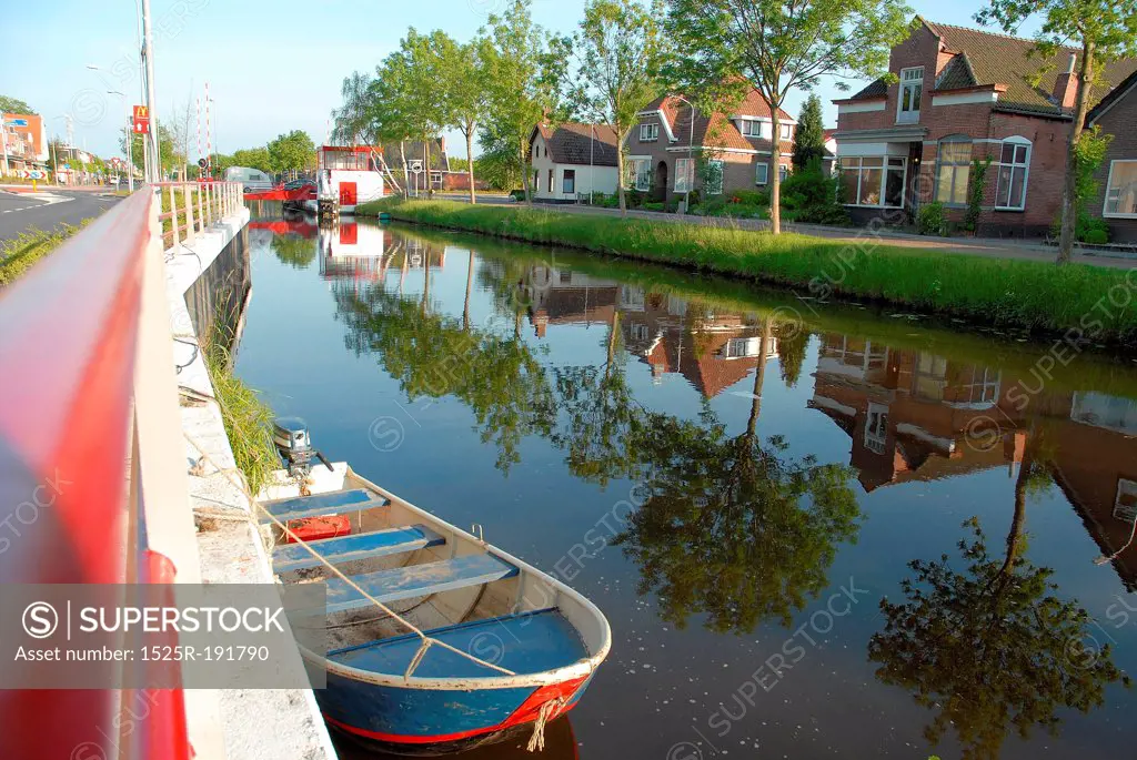 Canal view in residential area