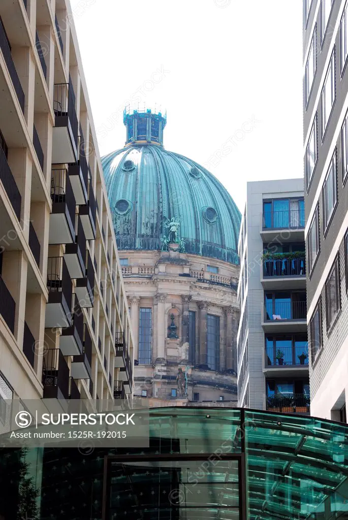 View of Berlin's cathedral in business district