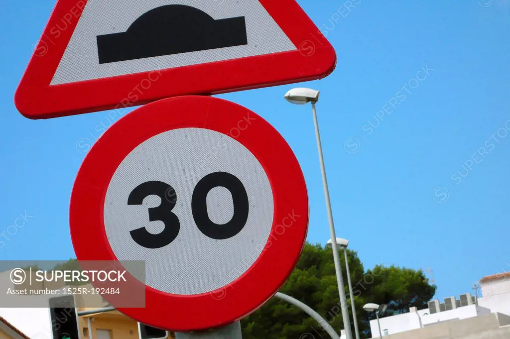Thirty speed sign, Spain.