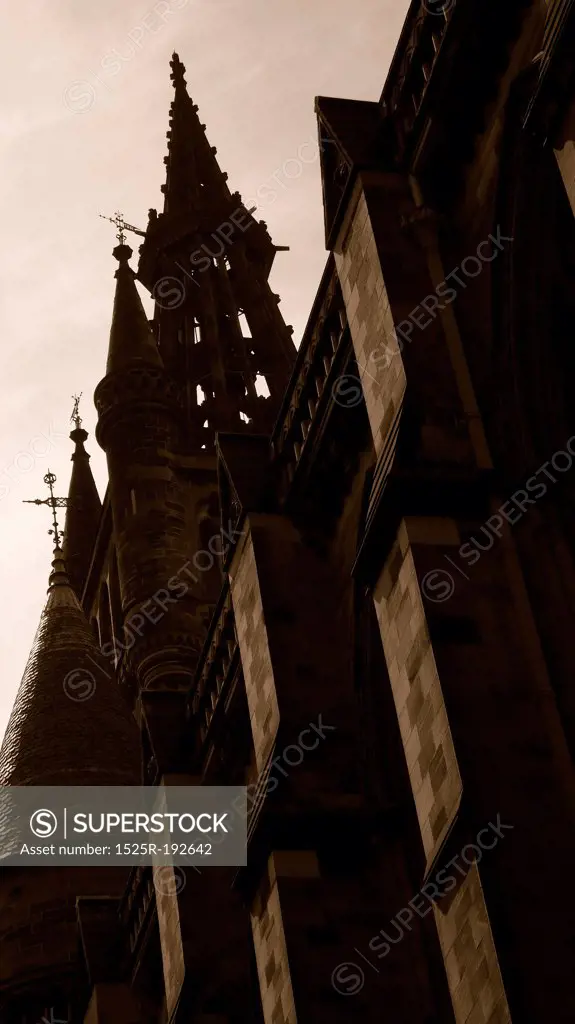 Heritage architecture of The University of Glasgow, Scotland UK.