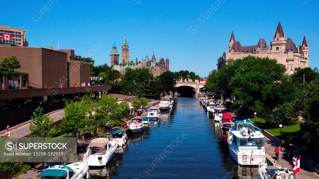 Canadian cities, Rideau Canal, Ottawa Canada.
