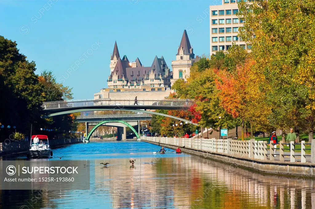 Fall on Ottawa's Rideau Canal, in Canada's capital city.