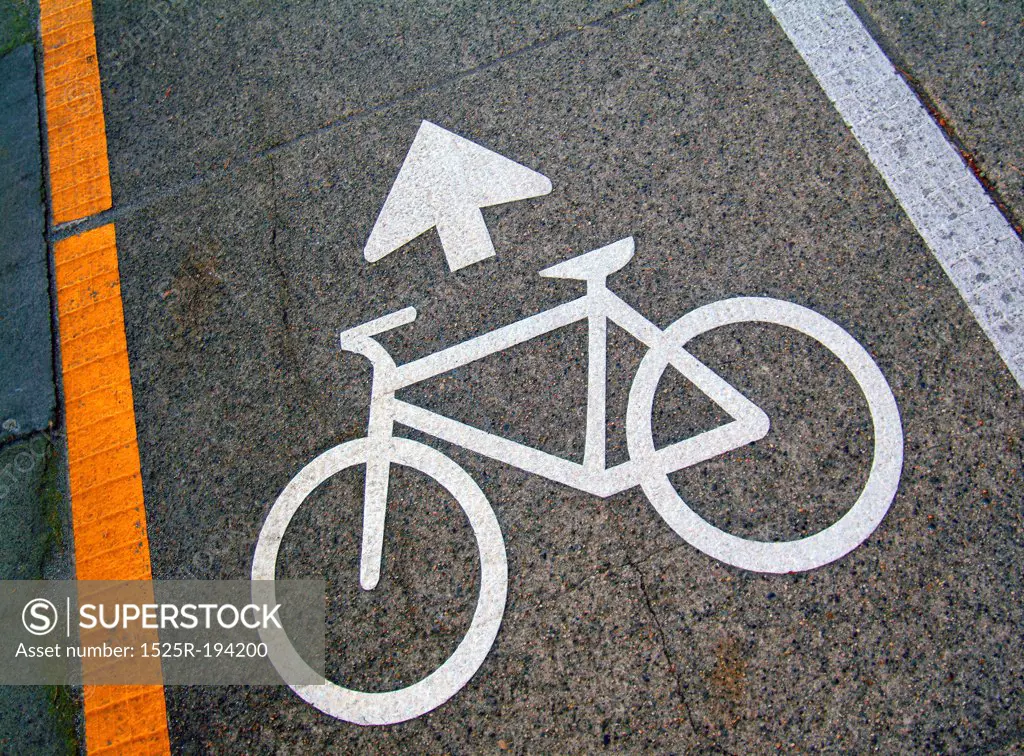 Cyclists pathway sign.