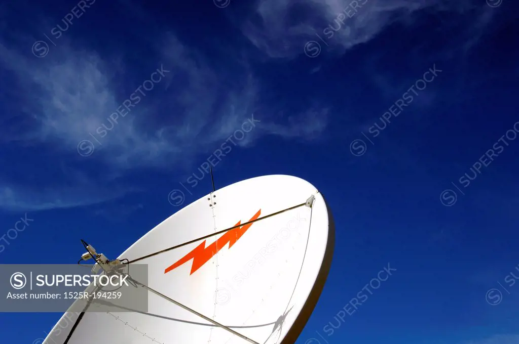Communications satellite dish.