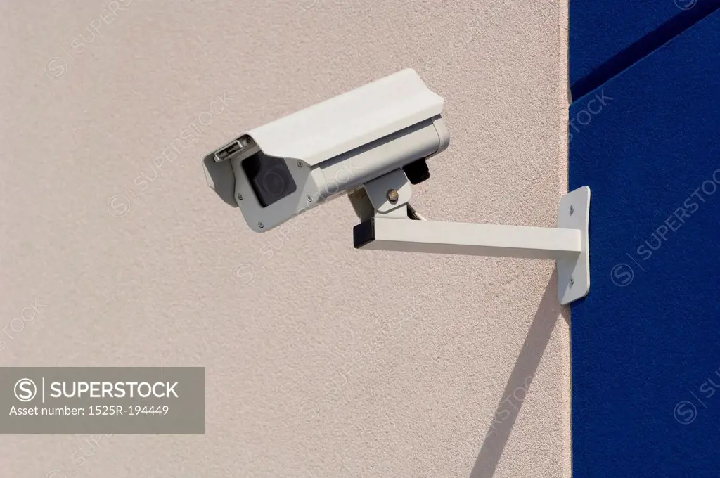 Security camera providing surveillance.