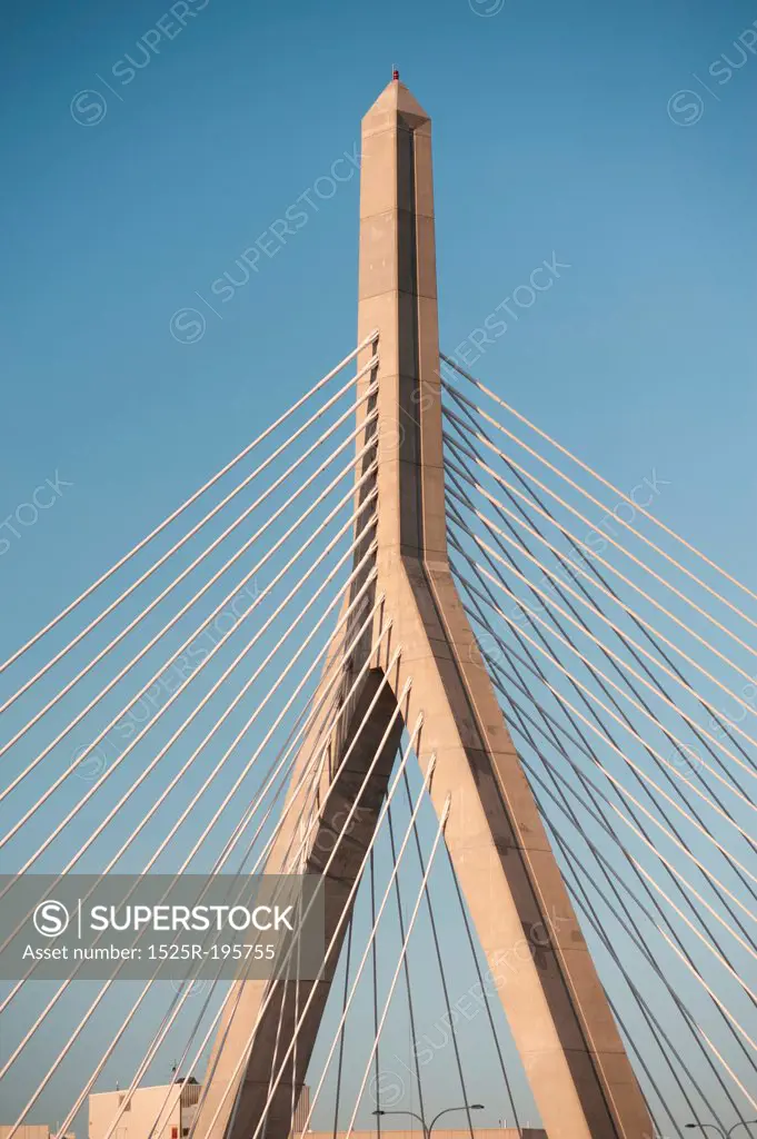 Zakim Bumnker Hill Bridge in Boston, Massachusetts, USA