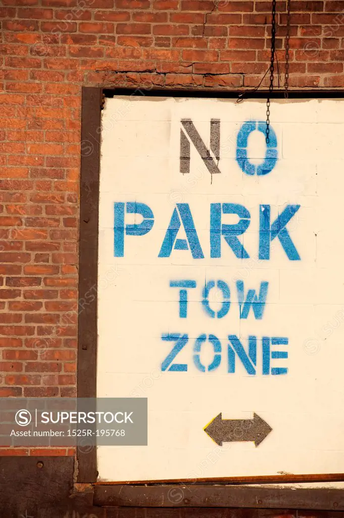 Tow Zone sign in Boston, Massachusetts, USA