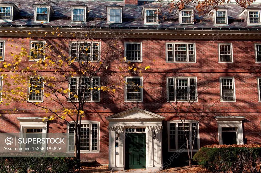 Buildings on the campus of Harvard University in Boston, Massachusetts, USA