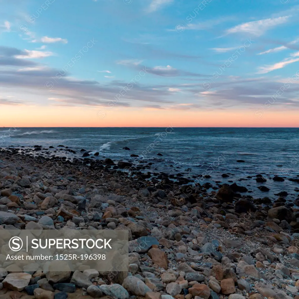 Seascape along shoreline at The Hamptons, New York