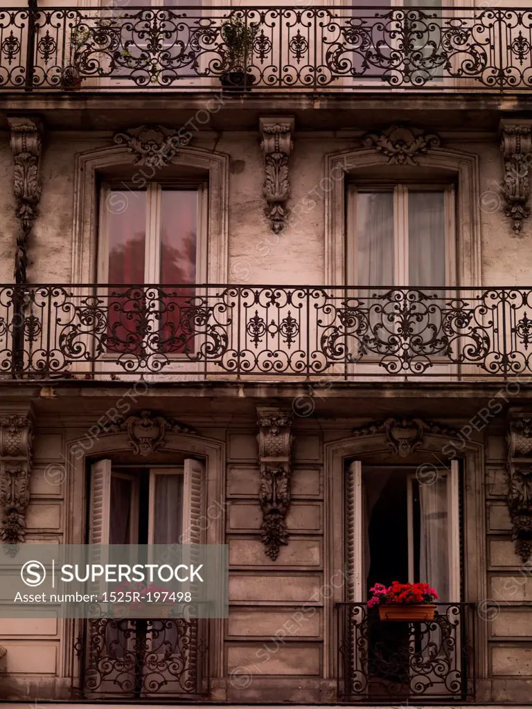 Front of building in Paris France