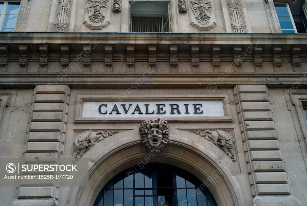 Cavalerie building in Paris France