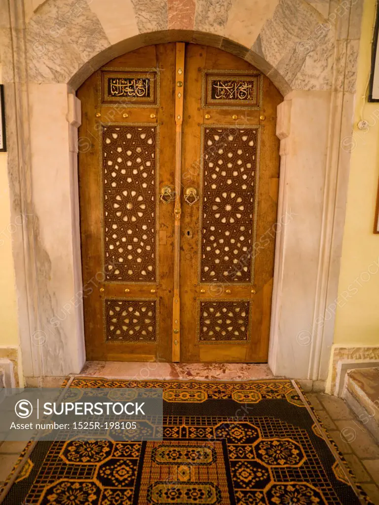 Turkish pattern on door