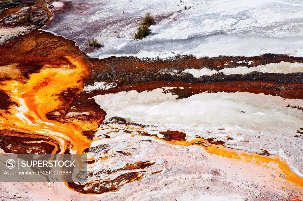Abstract texture of hot spring, Waiotapu geothermal area, New Zealand