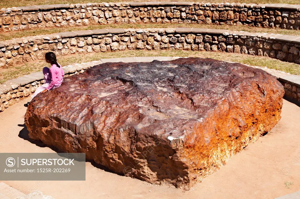 Hoba meteorite the largest meteorite ever found and the most massive naturally-occurring piece of iron known in the world, Namibia