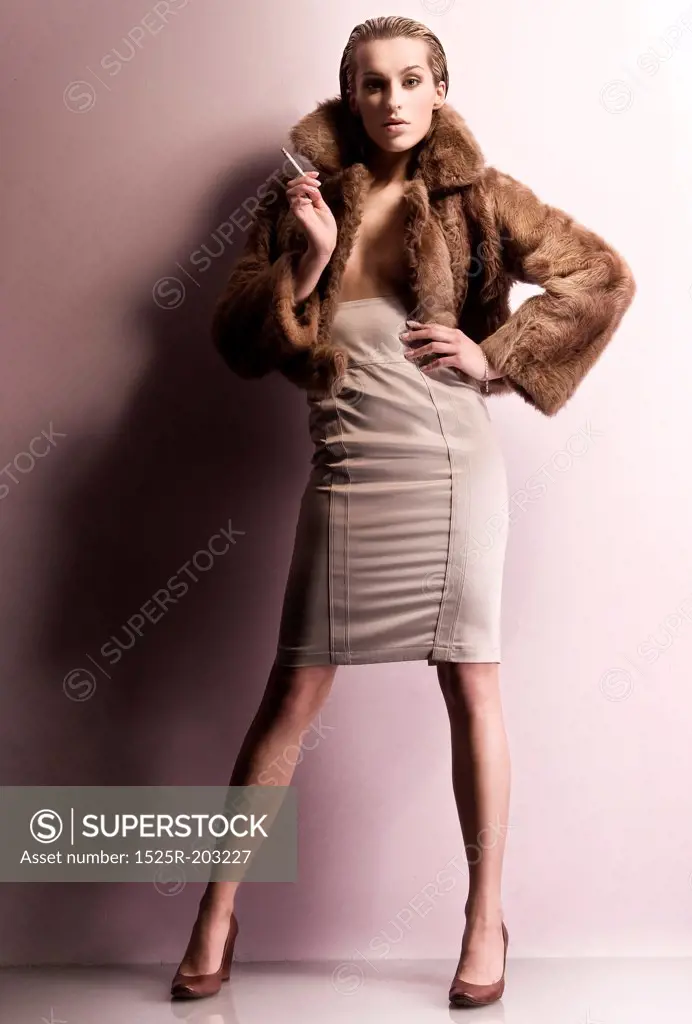 Fashion style photo of a young beauty