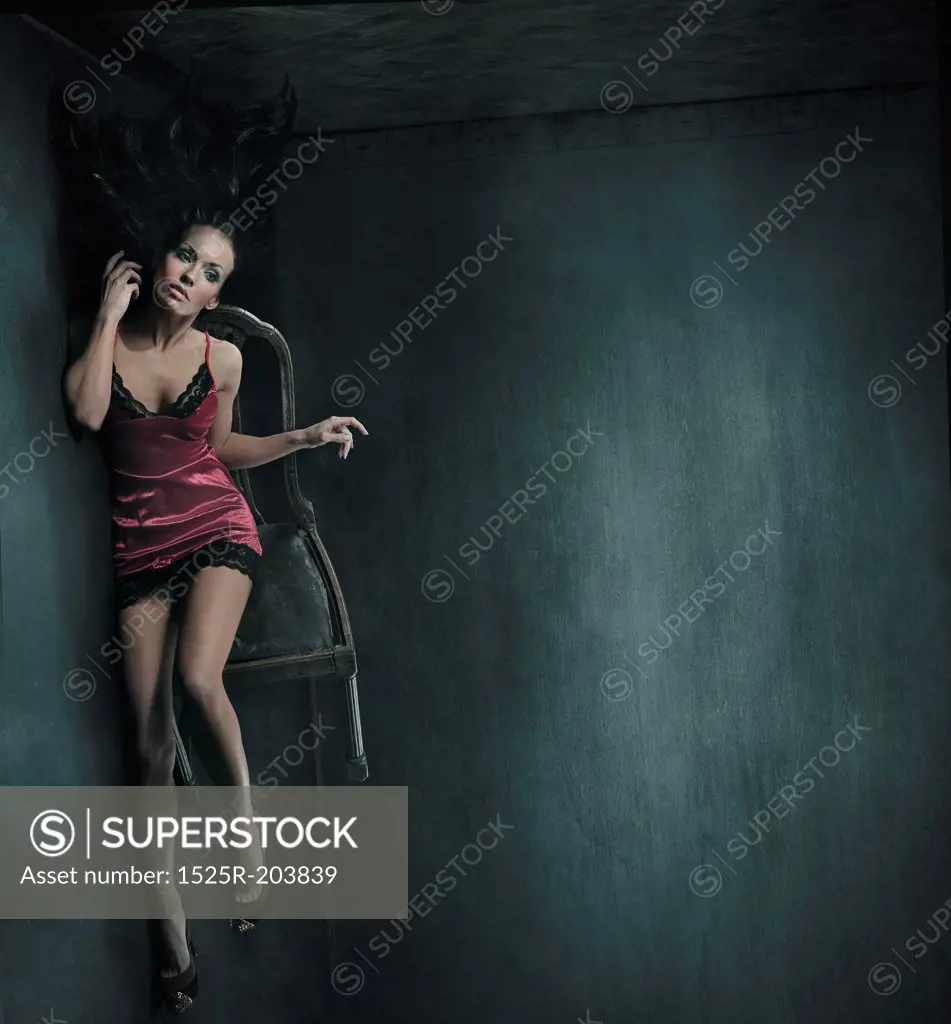 Fine art photo of a woman on the chair