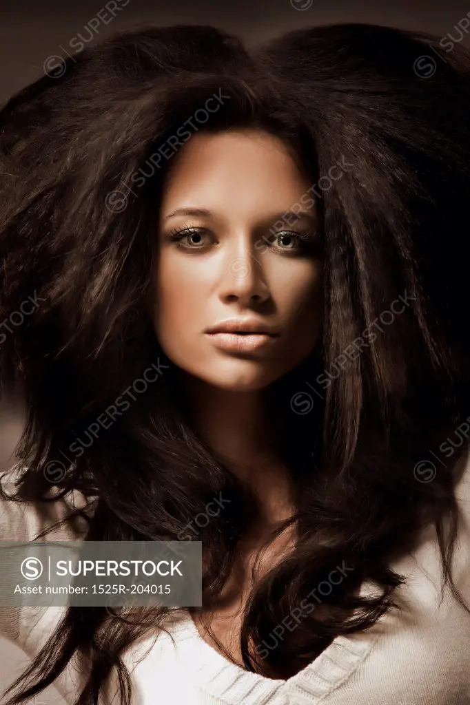 Portrait of a beauty brunette