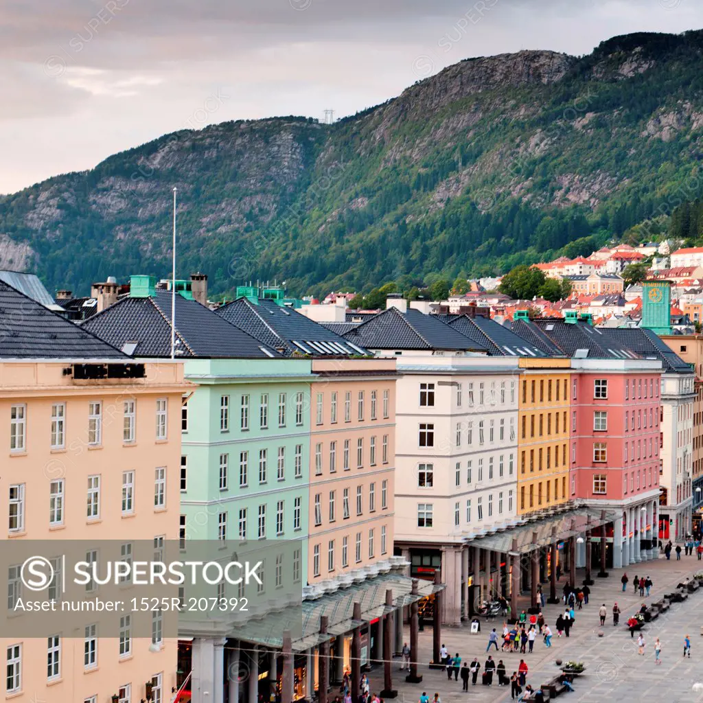 Buildings in a city, Bergen, Norway