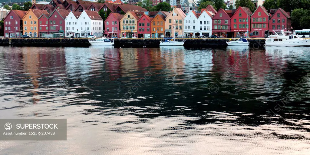 Buildings at the waterfront, Bryggen, Bergen, Norway