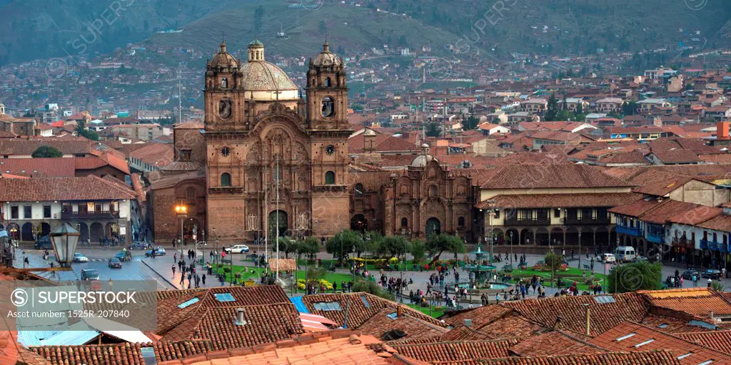 Church De La Compania De Jesus, Plaza de Armas, Cuzco, Peru