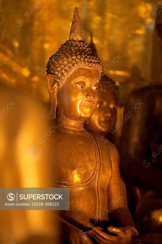 Statue of Buddha at Wat Phra Singh, Chiang Mai, Thailand