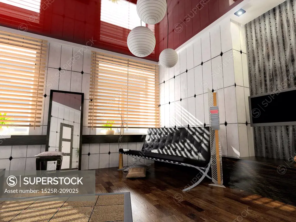 modern  interior design (computer - generated image)