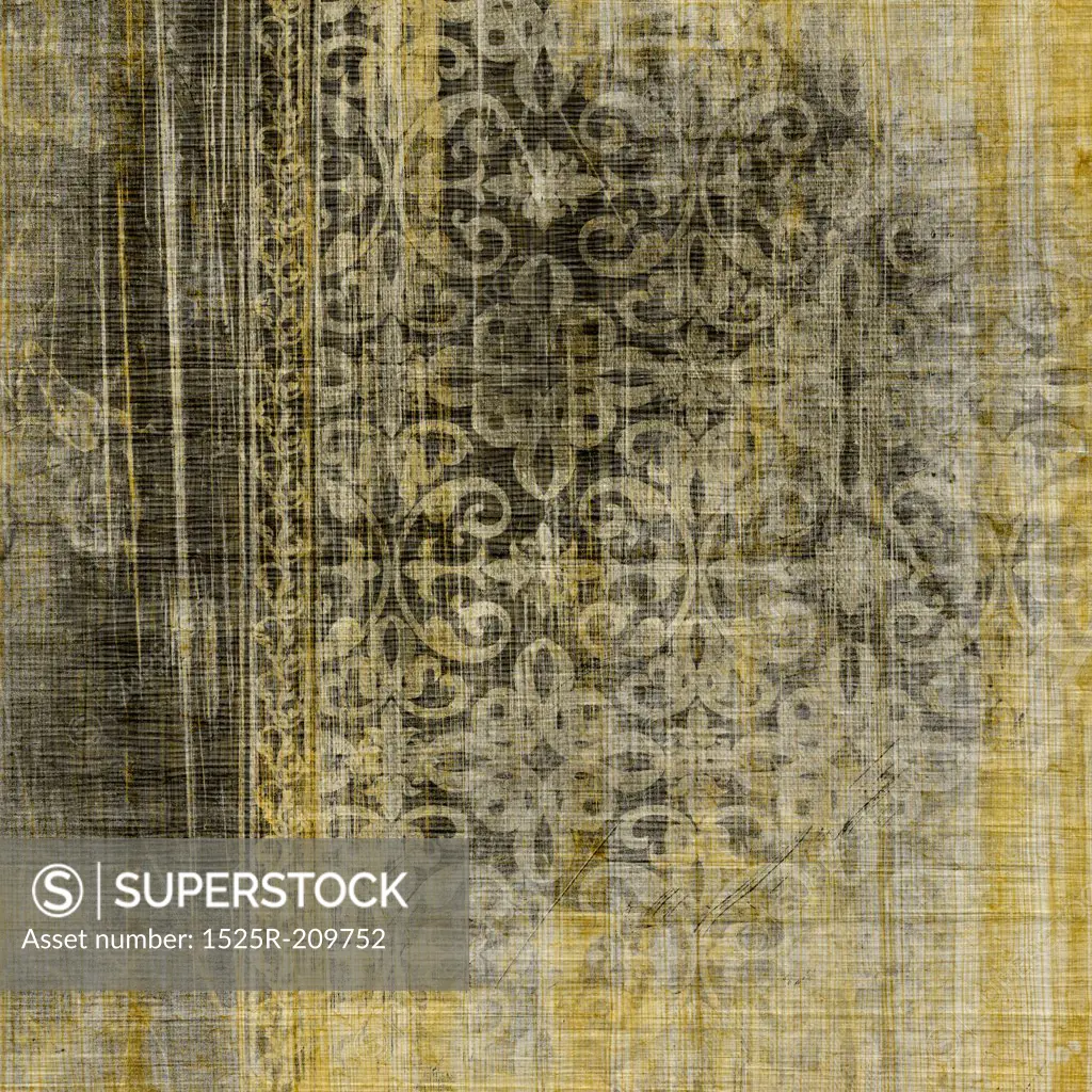 art vintage grunge background with damask  patterns