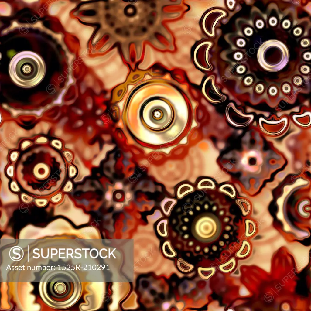 art glass floral colorful background