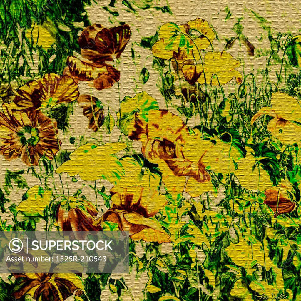 art floral vintage colorful background
