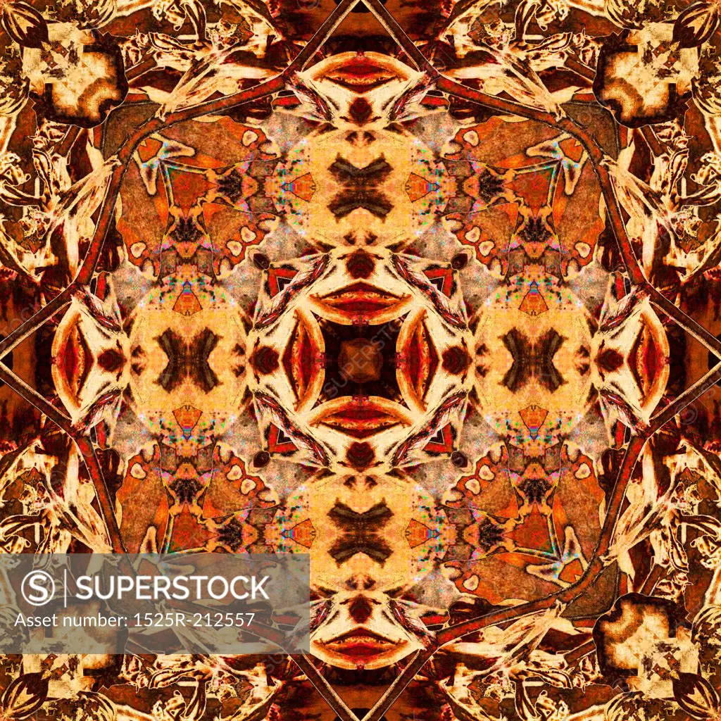 art nuvo colorful ornamental vintage pattern
