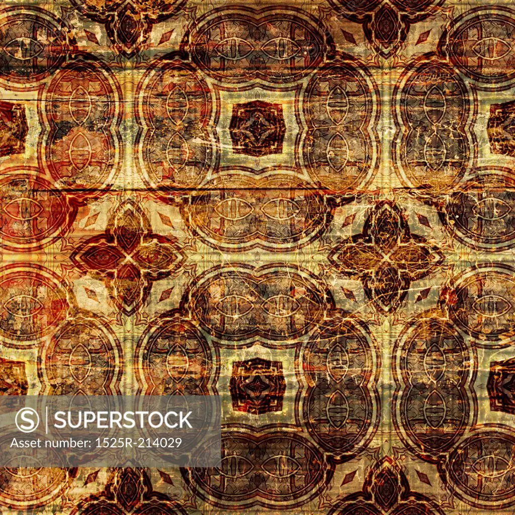 art vintage grunge background with damask  patterns