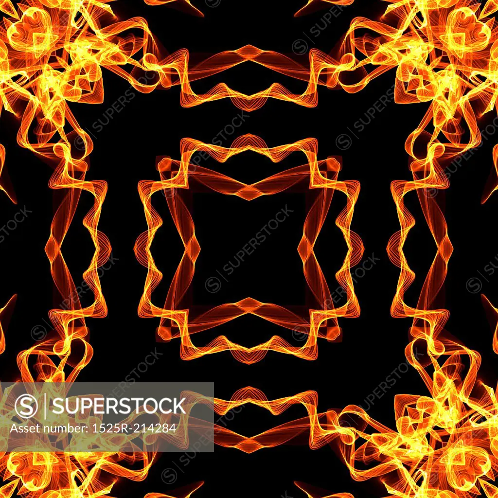 art vintage fiery geometric ornamental pattern