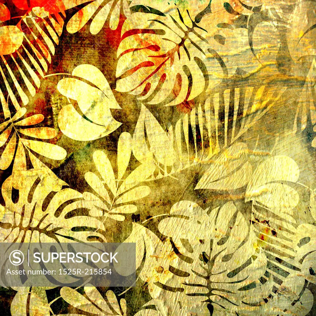 art vintage floral background