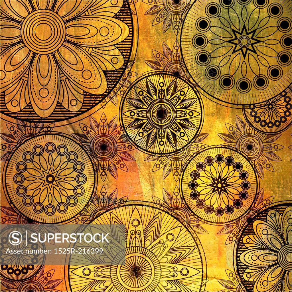 art floral grunge background pattern
