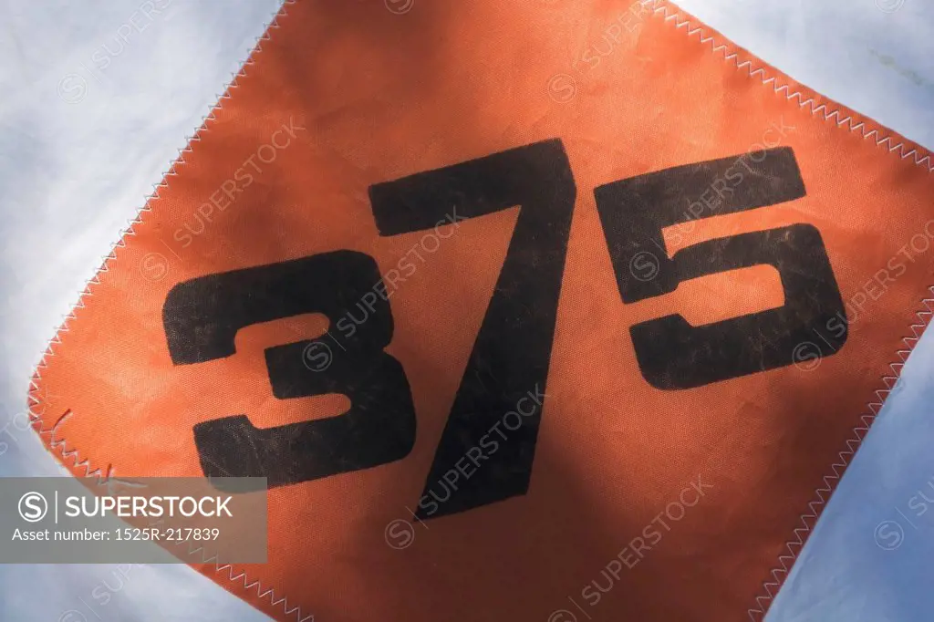 Numbers on fabric