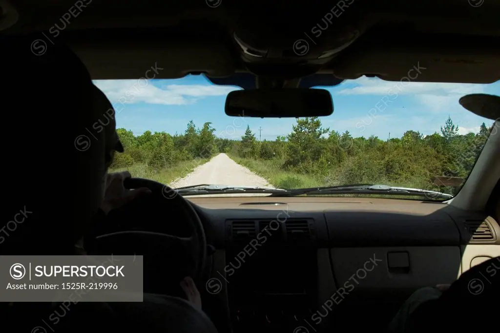 Inside a car