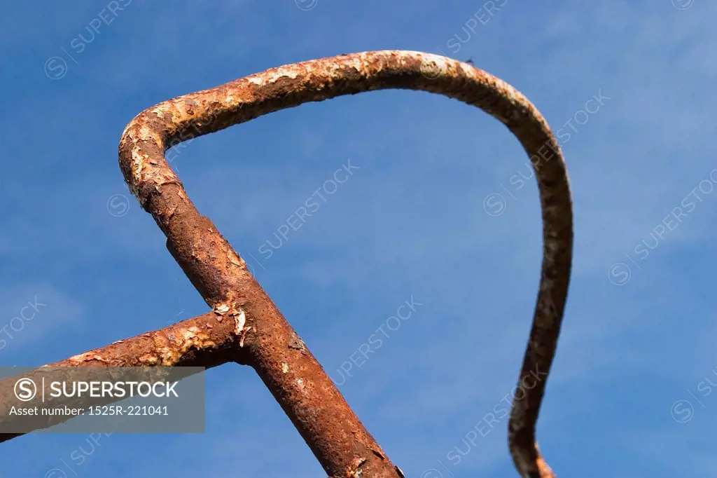 Rusted poles