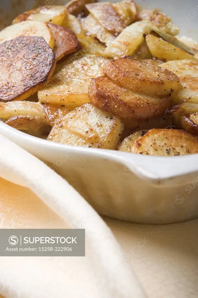 Saute potatoes