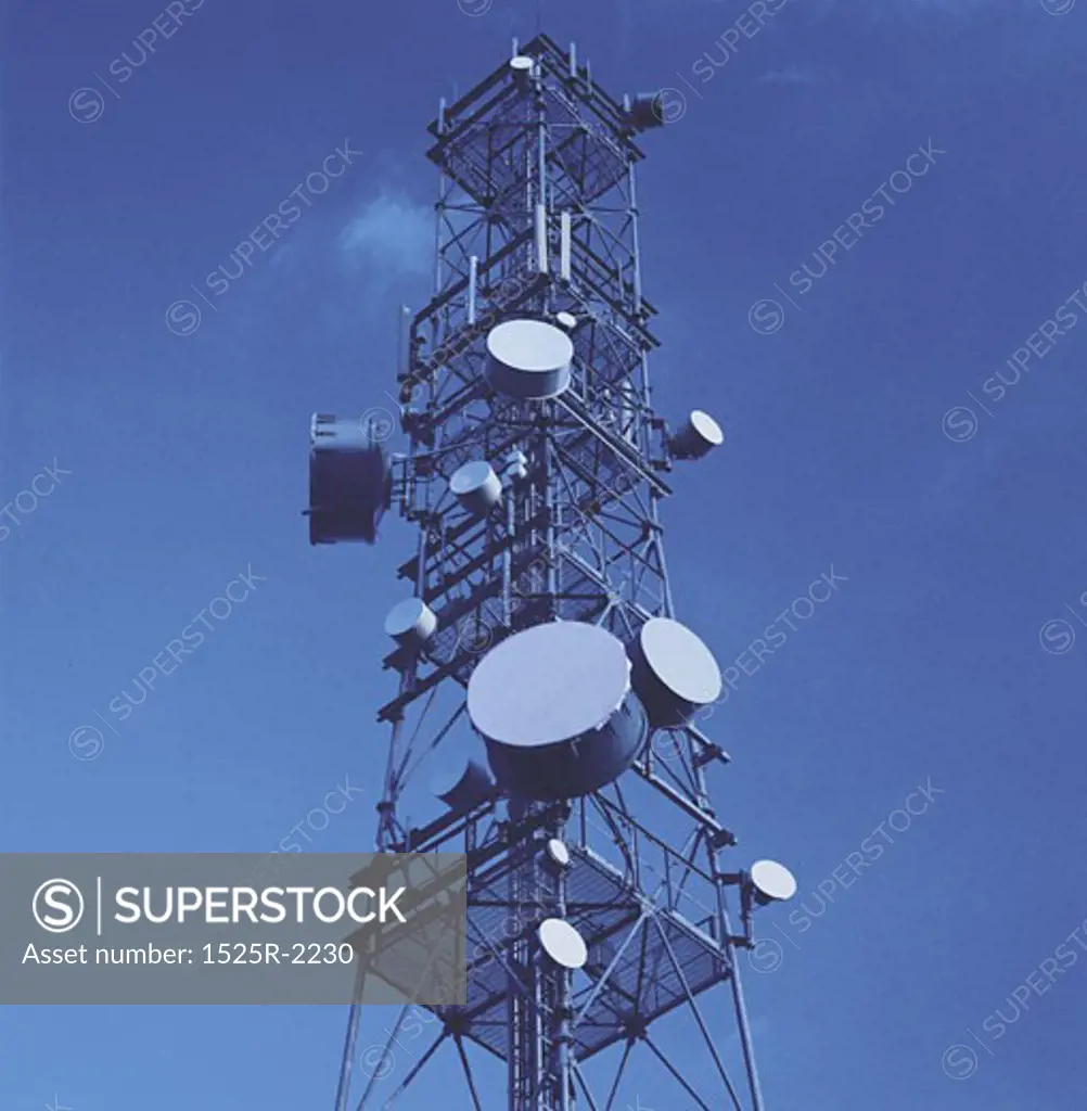 microwave communications mast
