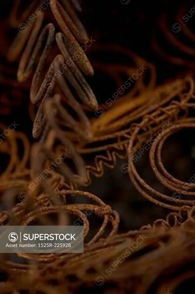Rusty metal wire