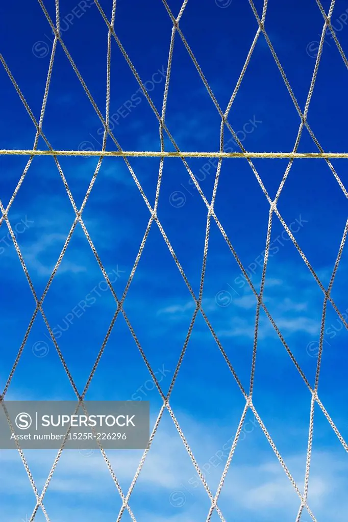 Close-up of football net