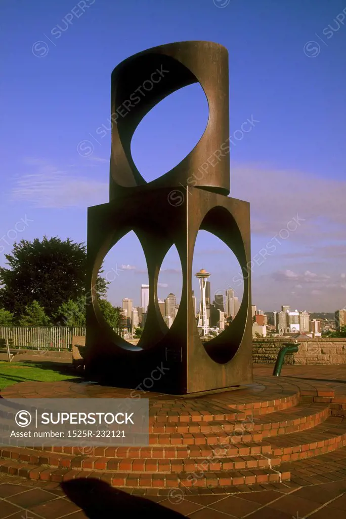 Monument With Cityscape